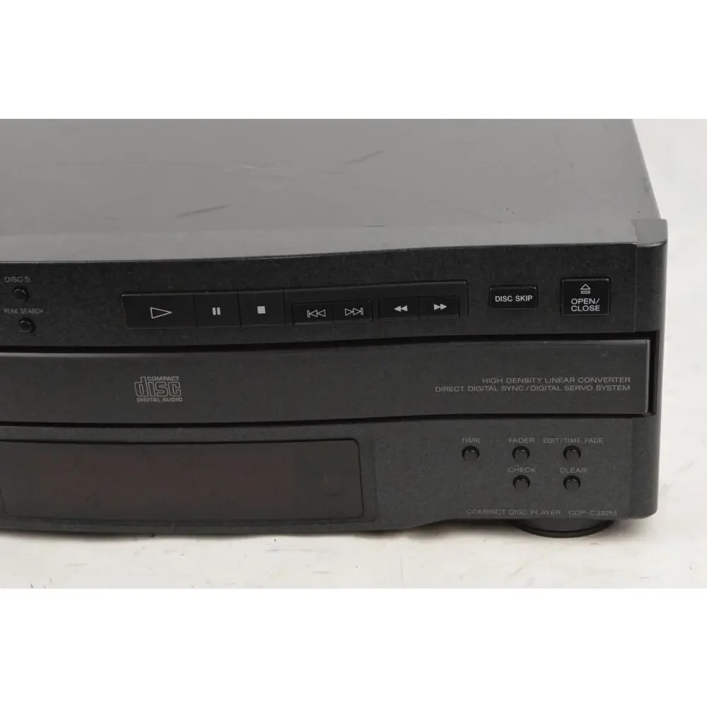 Sony CDP-C322M 5 Disc CD Changer Carousel Player Compact Disc Vintage